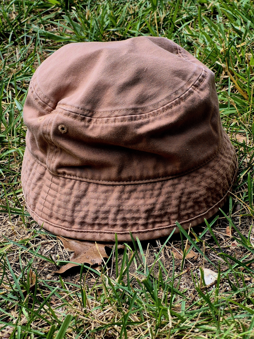 PINK Victoria's Secret Tan Canvas Bucket Hat